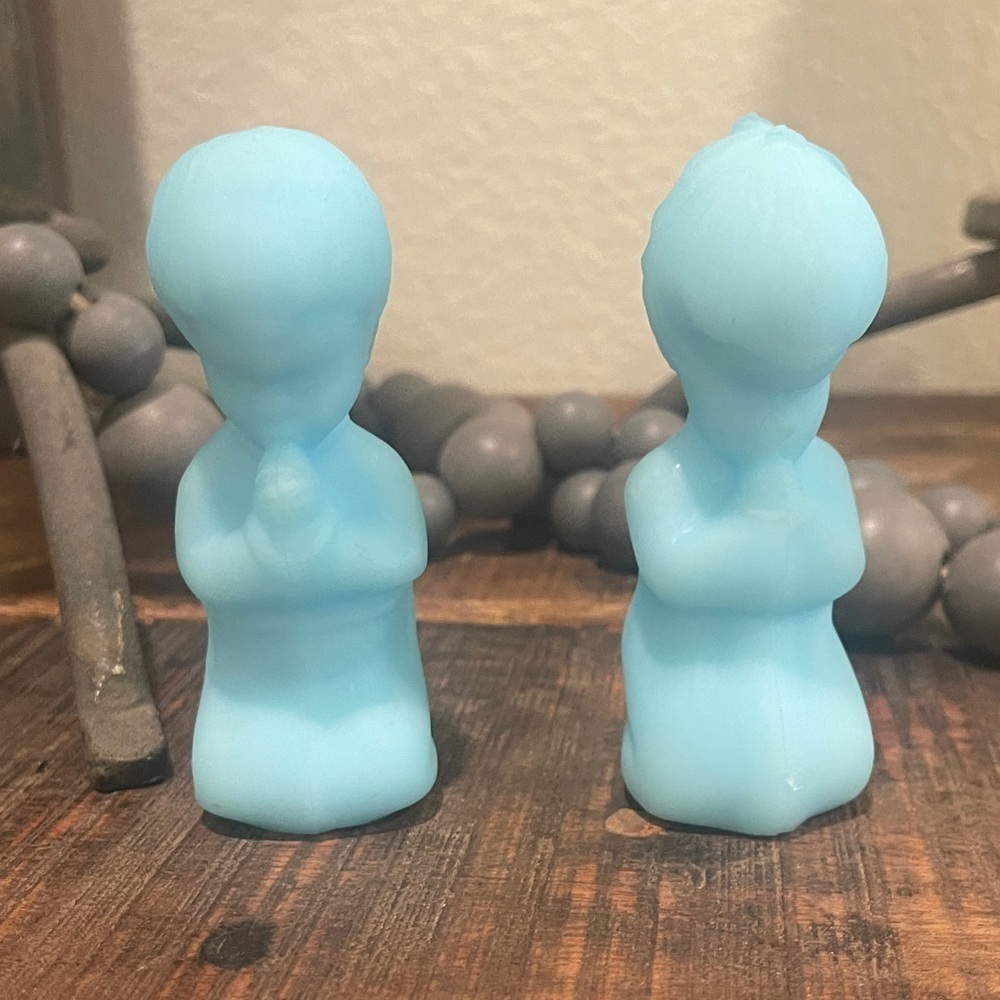 Fenton Sky Blue Child Figurines
